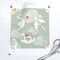 Stork And Baby Sage Green Baby Nursery Pastel Whimsical Cute Toddler Kid Custom Printed Fabric by Spoonflower Various Fabrics by the Yard or Fat Quarter